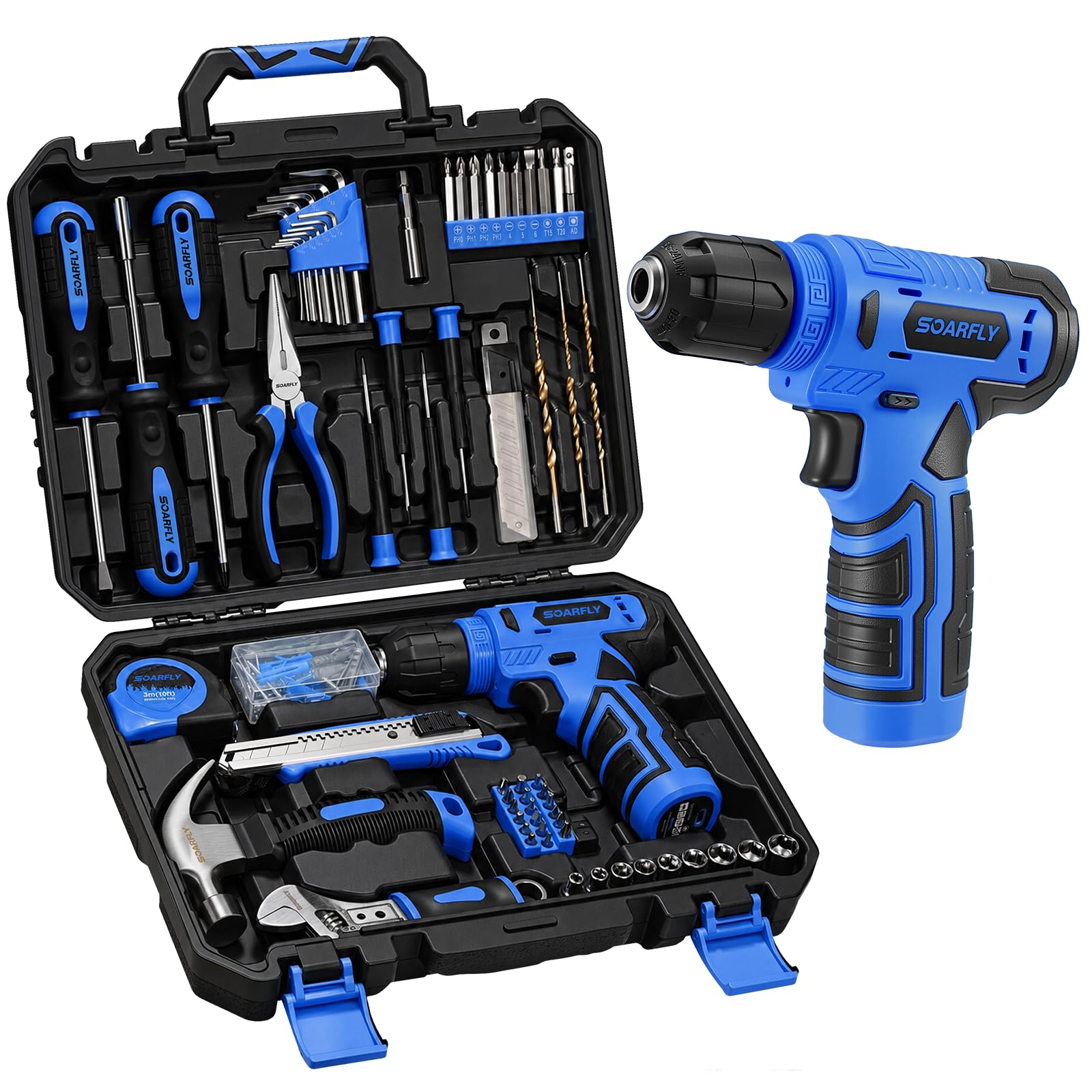 8V Cordless Drill Set - 157 Piece Tool Kit -1 8V Cordless Drill Set - 157 Piece Tool Kit -1