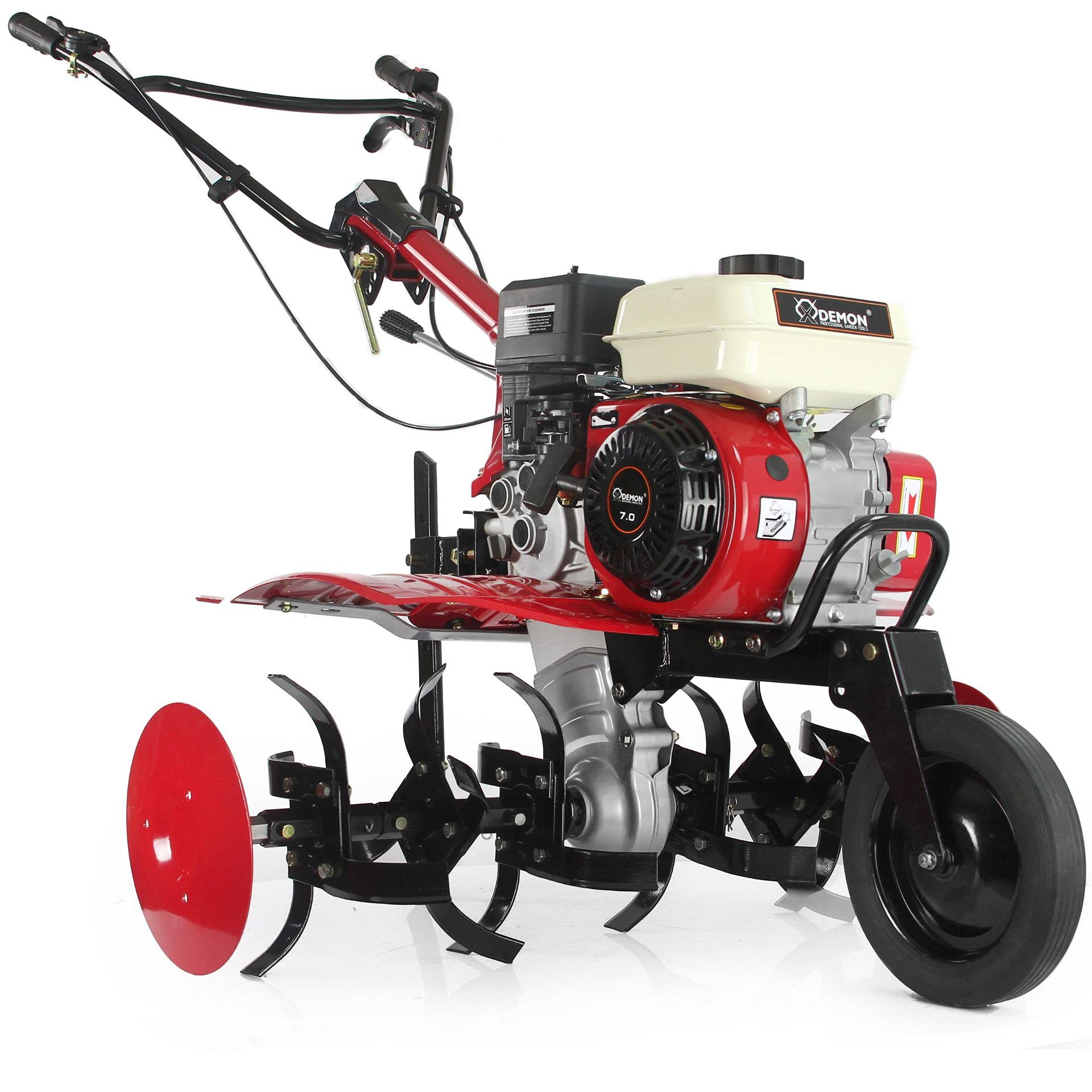 Motozappa Motocoltivatore a Benzina Area Lavoro 95cm zappatrice Motore a Scoppio 210cc 5,4 CV 4 Tempi