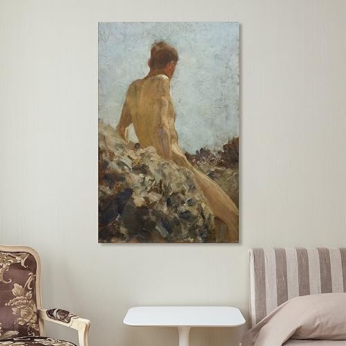 Miniatura 7 de Henry Scott Tuke - Póster de estudio desnudo, pintura decorativa, lienzo, arte de pared, póster de sala de estar, dormitorio, pintura de 24 x 36