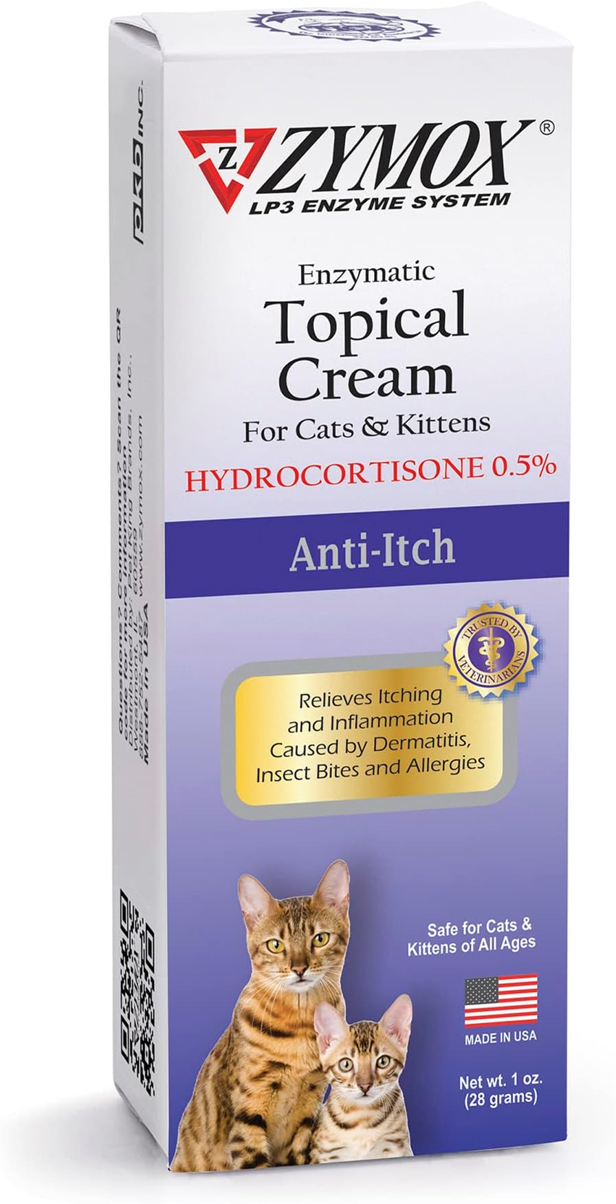 Cat & Kitten Topical Cream w/ .5% hydrocortisone - 1 oz. Tube