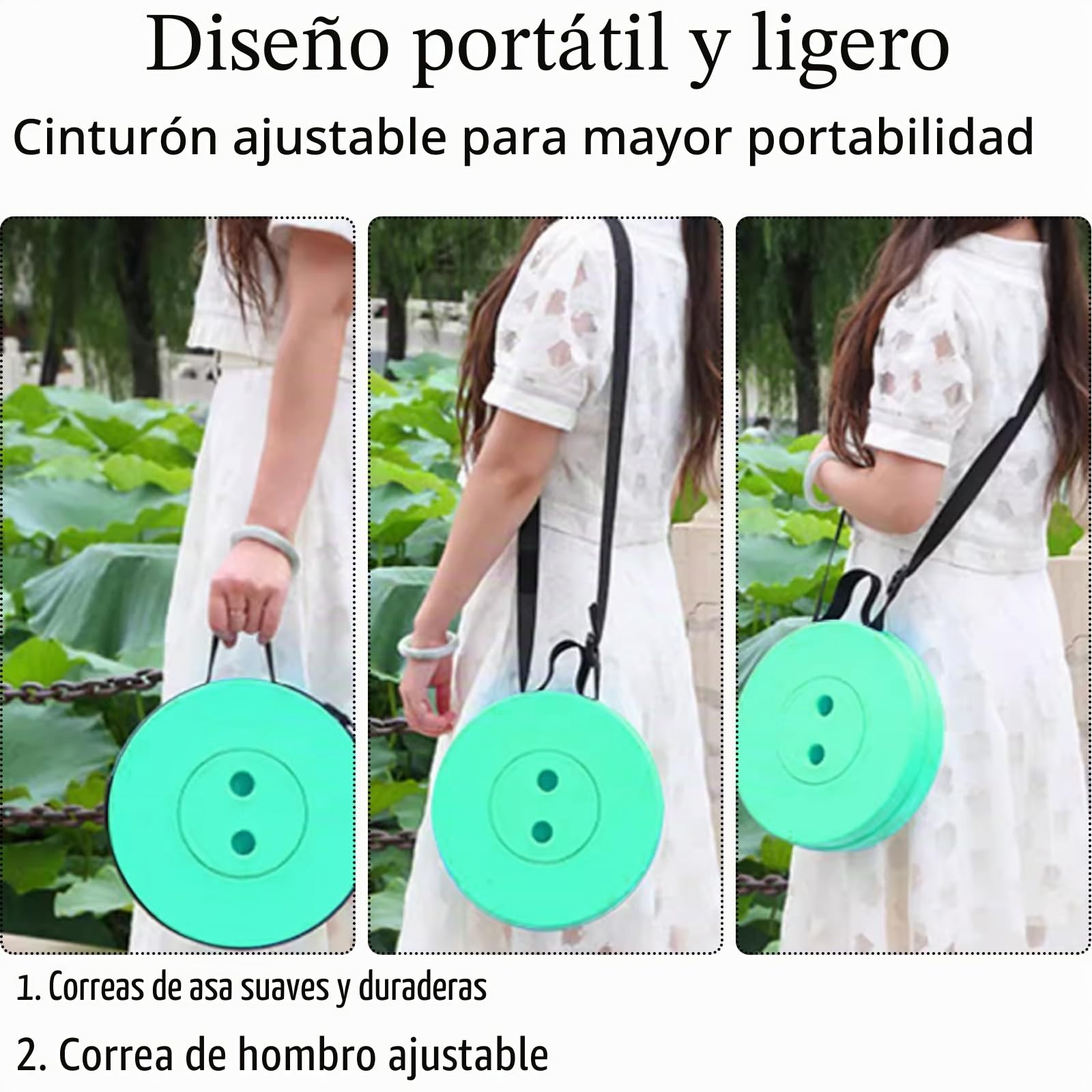 Taburete Plegable Portátil Ajustable en Altura 200 kg