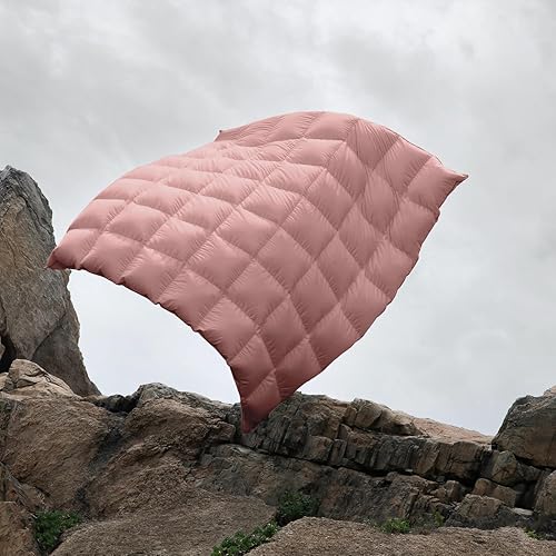 Miniatura 6 de zzlamb - Edredón ligero de plumas sintético, relleno de edredón cálido para todas las estaciones, duradero y suave, capa de plumón con pestañas en