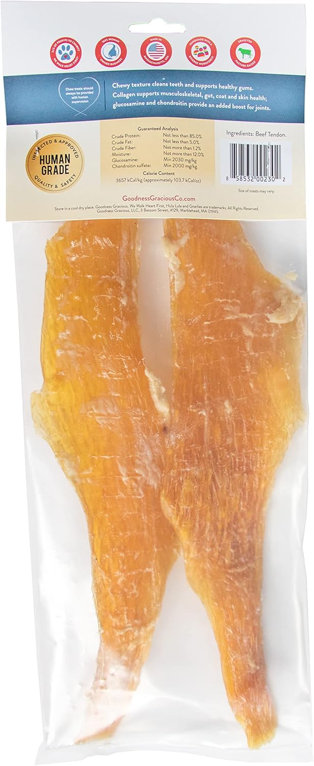 Goodness Gracious Gnarlies Human Grade Beef Tendon Chews