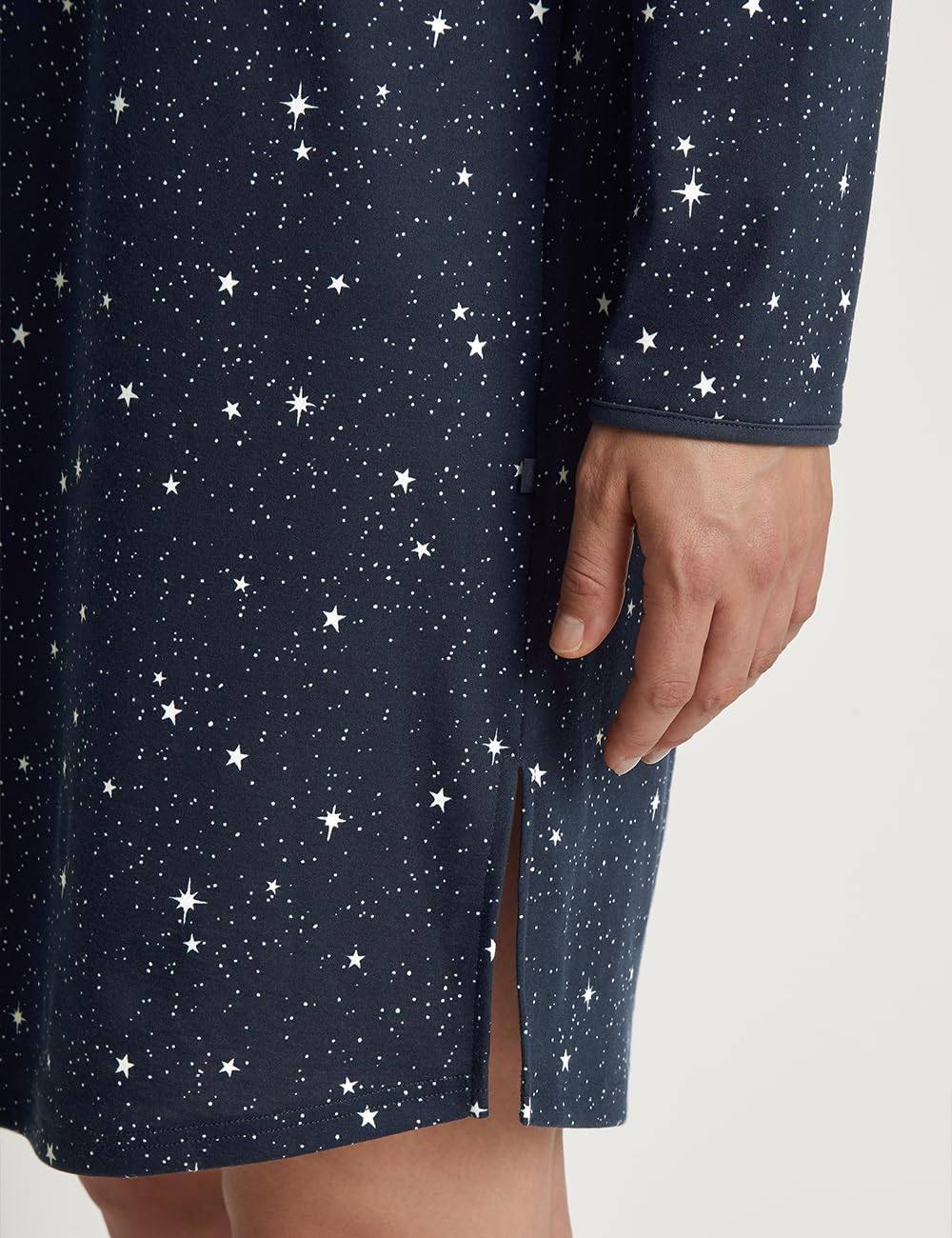 CALIDA Sweet Dreams Kurzarm-Nachthemd Damen, Länge 95cm, aus 100% Baumwolle