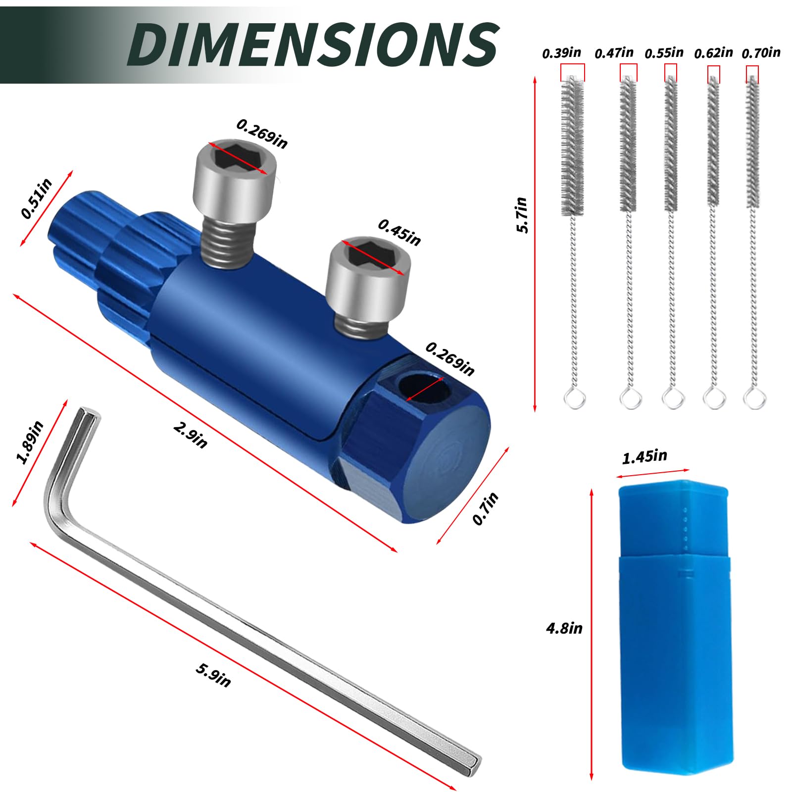 2 herramientas extractoras de tuberías, kit de extracción de grifo roto, extractor de rosca de válvula rota, juego de removedor de rosca de tubo roto utilizado para quitar el tornillo que se rompió