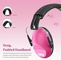 Vista 4 de Orejeras para Reducción de Ruido: Auriculares con Cancelación de Ruido SNR27.4 para Autismo con Diadema Ajustable - Protección Auditiva para Niños