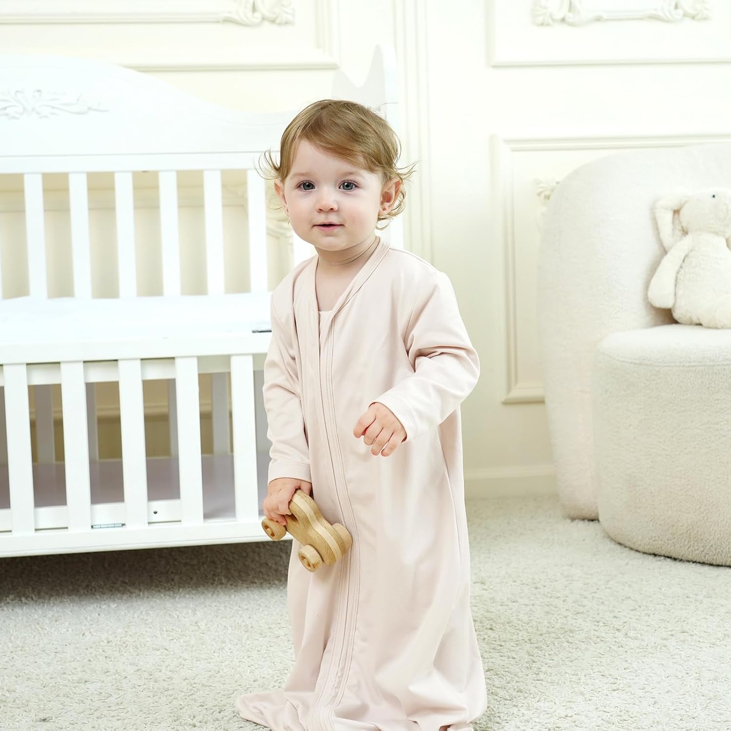 2-Pack Lightweight Long Sleeve Baby Sleep Sack Wearable Blanket, 0.5 TOG Sleeping Bag for Babies - Image 7