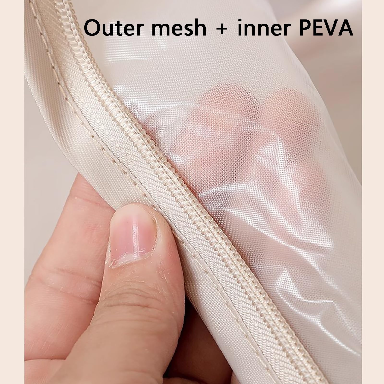 Bolsas para ropa, Cubierta transparente tridimensional for almacenamiento de ropa colgante, cremallera tres vías, completamente cerrada