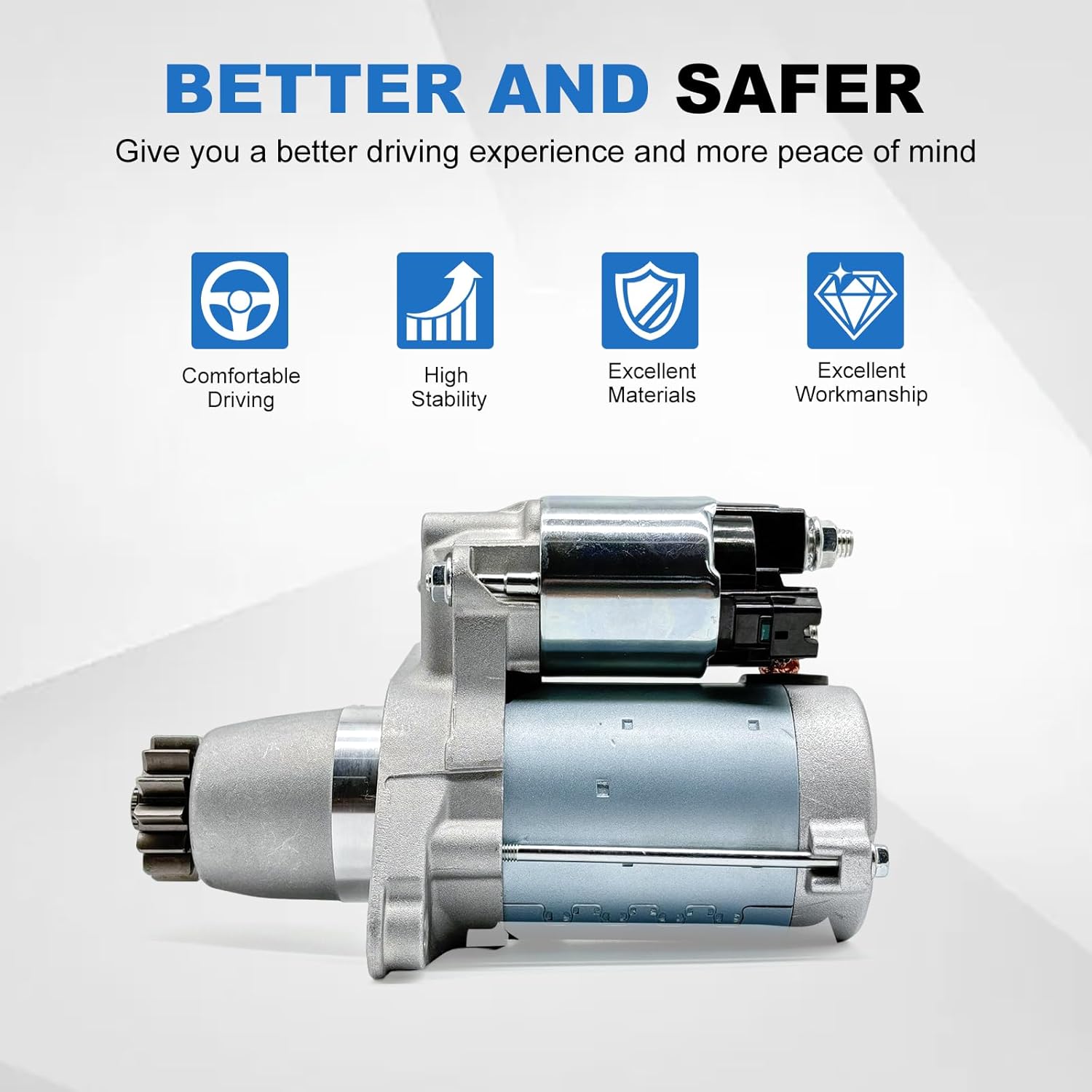 17825 New Starter Motor Replacement for Toyota Camry 02-17 Sienna 04-16 Highlander 04-19 RAV4 06-18 Solara 02-08 Avalon 05-18, Lexus RX330/350 ES330/350 NX200t, Scion XB TC, Pontiac Vibe