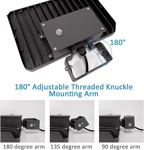 Miniatura 6 de 150W Luz LED de Inundación para Exteriores, 21000LM Equivalentes a 1500W, Luz de Seguridad al Aire Libre 5000K Luz Diurna IP65 Impermeable