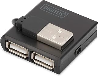 DIGITUS DA-70217 - Hub USB - 4 porte USB 2.0 Tipo A - Trasferimento dati fino a 480...
