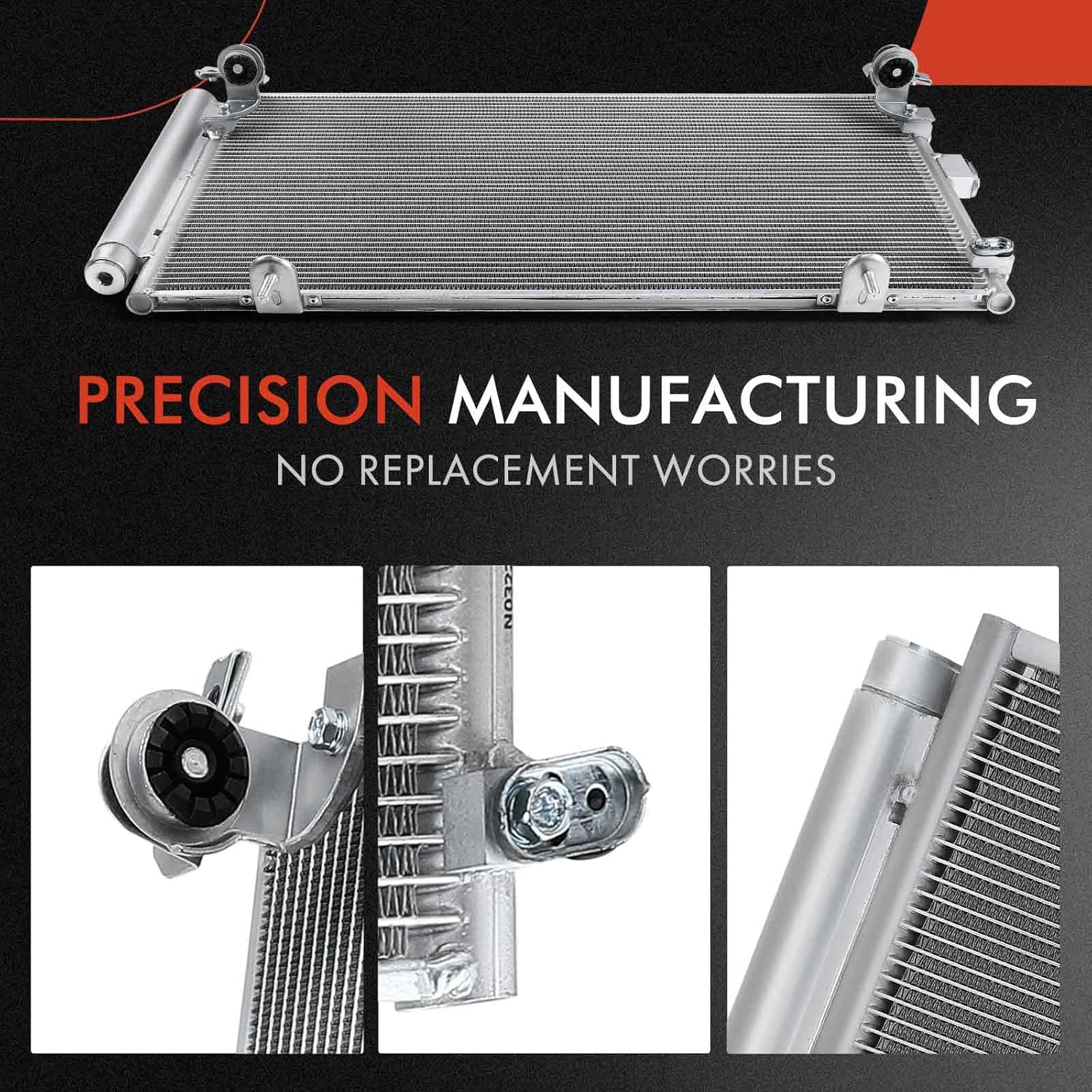 A-Premium Air Conditioning A/C Condenser Compatible with Subaru Outback 2005-2009, Legacy 2005-2009, 2.0L 2.5L 3.0L, Replace# 9895577800