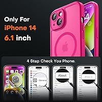 Vista 109 de TOCOL Funda magnética 3 en 1 para iPhone 15 Pro, mejorada [protección completa de cámara] con 2 protectores de pantalla, compatible con MagSafe, Gris