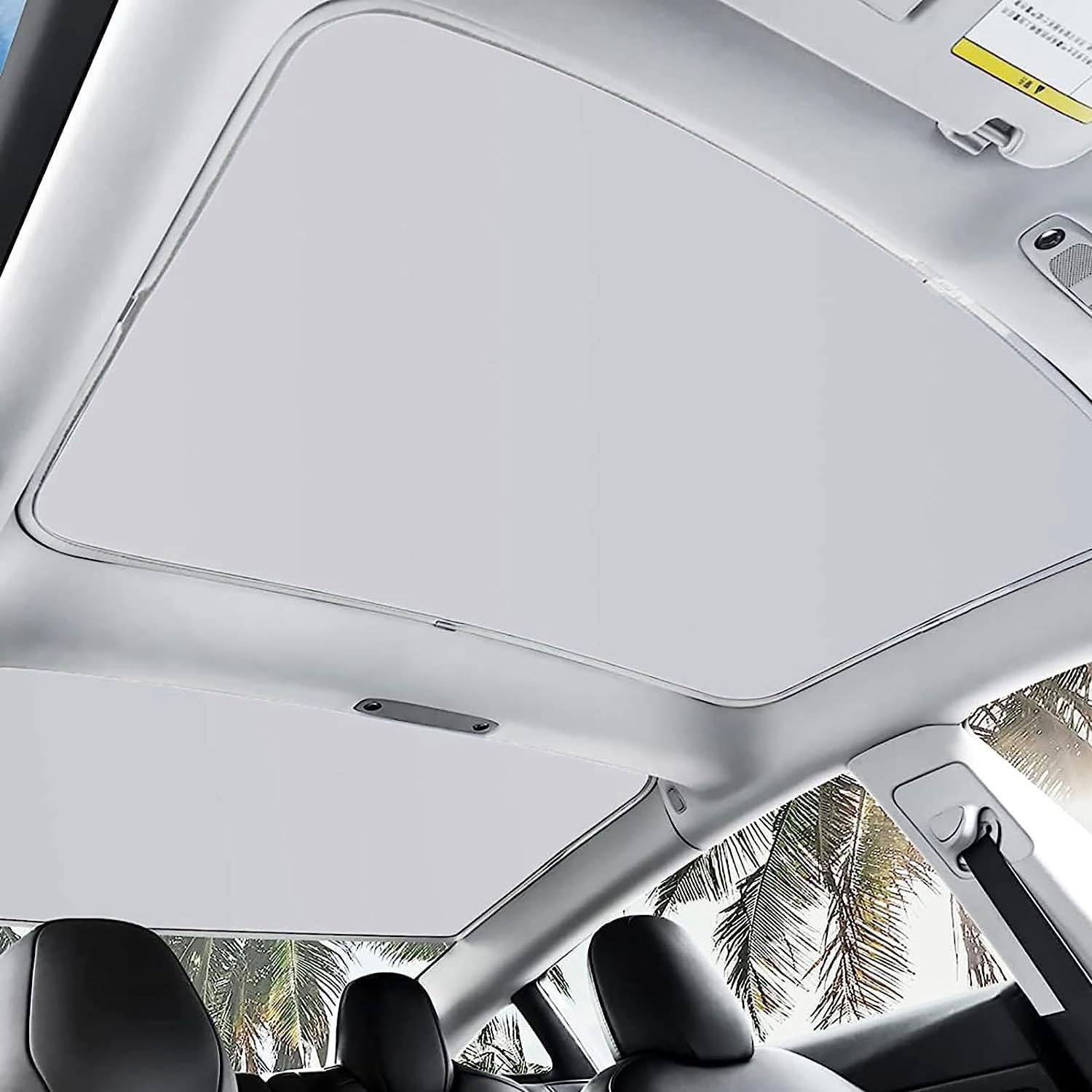 Moonmen Tesla Model 3 Sunshade Front & Rear Glass Roof Sun Shades with Skylight Reflective Covers Set of 4