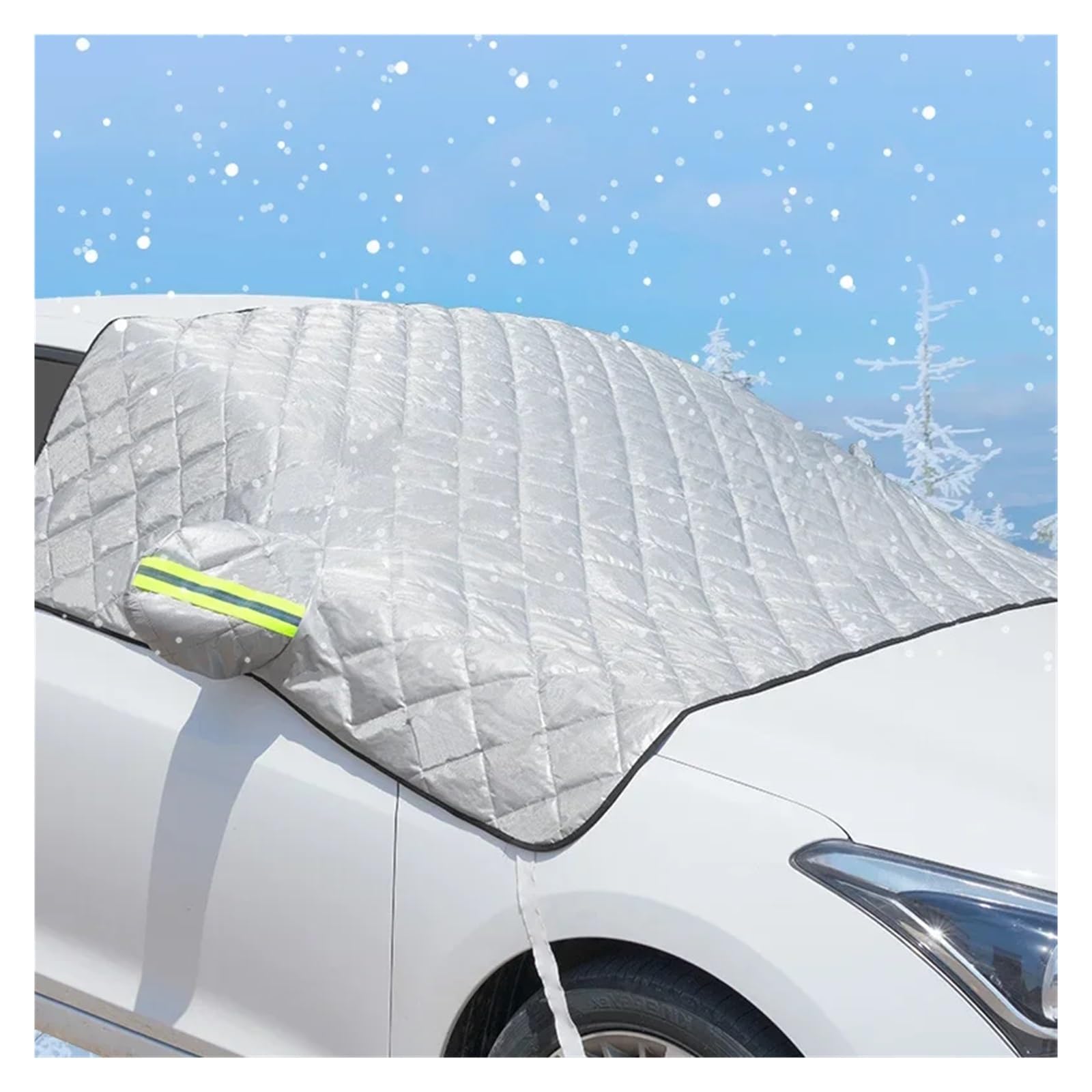 Cubierta de Parabrisas Delantero Coche Invierno, parasoles para, Protector Universal contra el Polvo y la Nieve para automóvil(4)