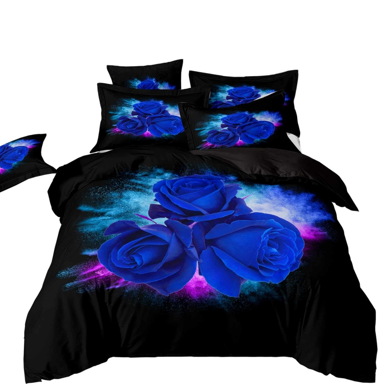 Single Duvet Cover Set Blue Flower Graffiti Single Bed Duvet Cover Set