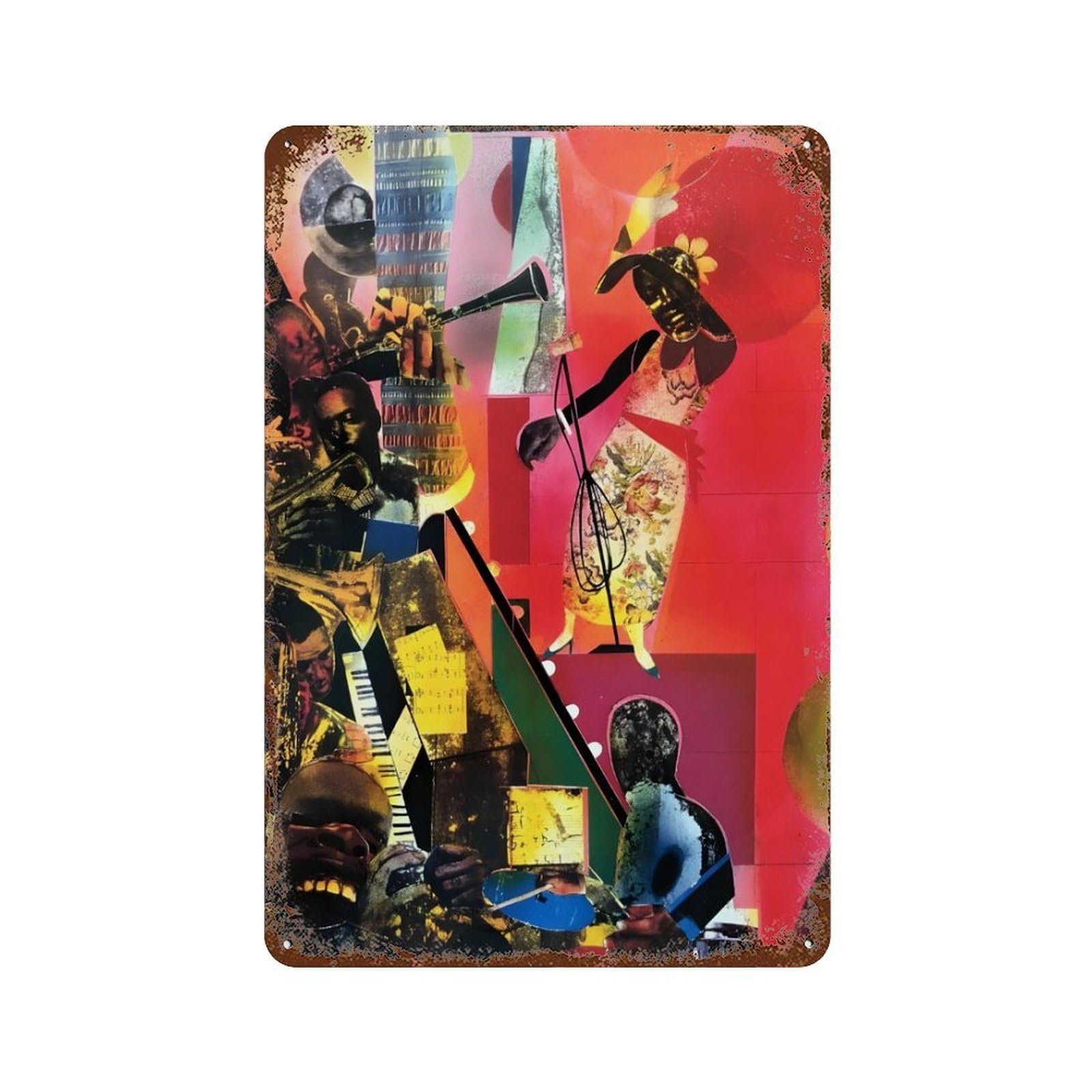 xiaoxiaoshen Romare Bearden (21) Wall Decor Art Metal Tin Poster Modern Home Decor Art Home Bar Shop Decorations Vintage Sign 30x20cm