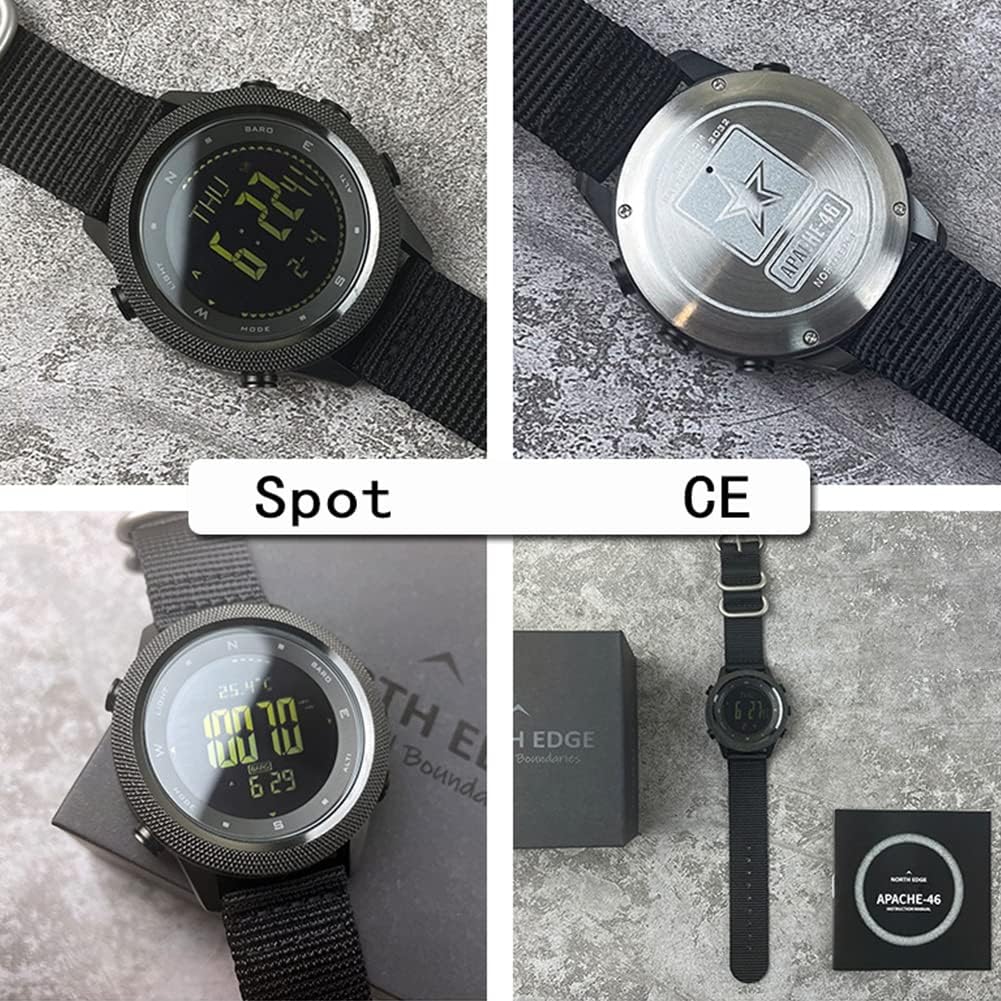 SBTU Orologio Sportivo da Esterno Orologio da Polso Militare Digitale Multifunzione Orologi Militari Impermeabili con Bussola Altimetro Termometro Contapassi Allarme retroilluminazione a LED SBTU Orologio Sportivo da Esterno Orologio da Polso Militare Digitale Multifunzione Orologi Militari Impermeabili con Bussola Altimetro Termometro Contapassi Allarme retroilluminazione a LED