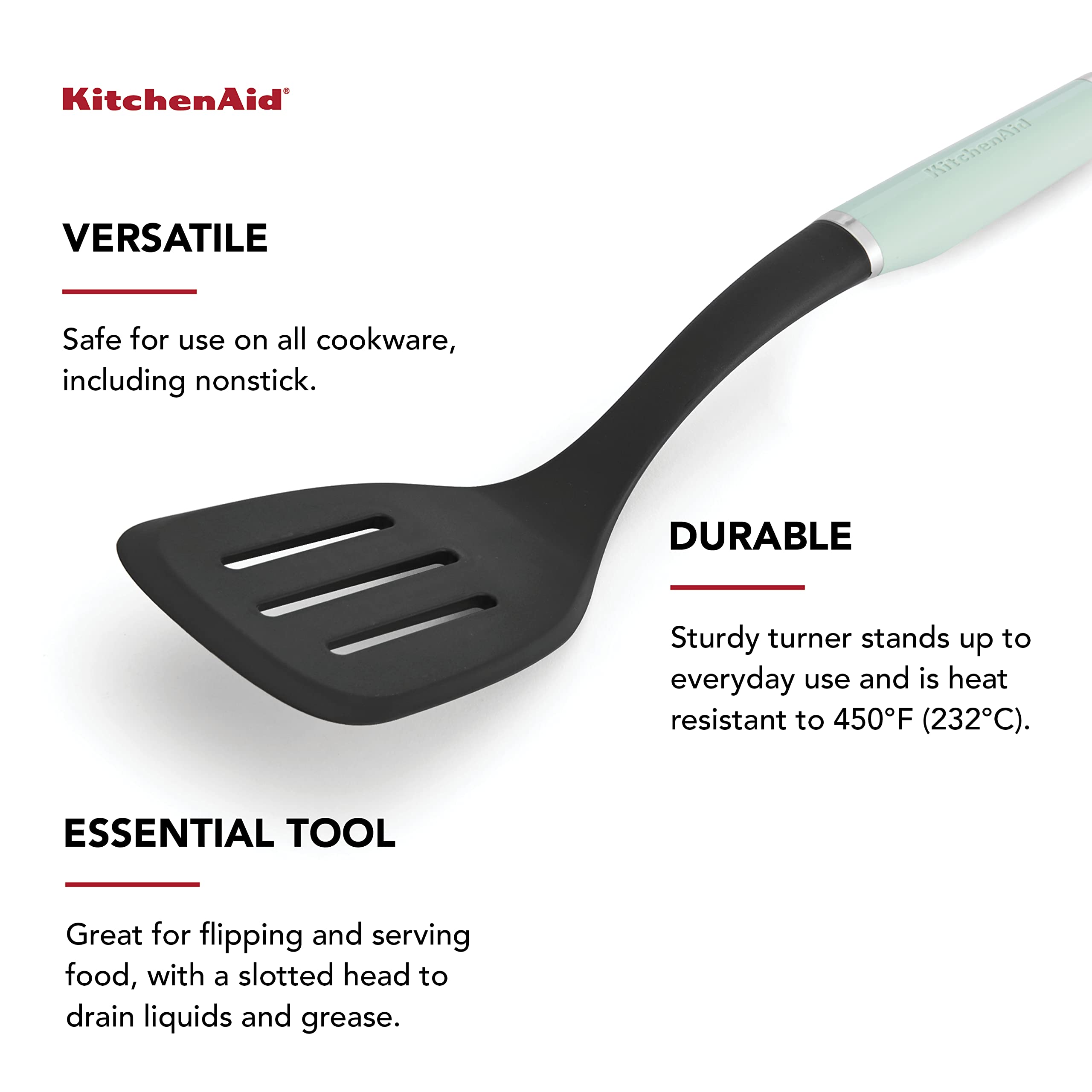 Amazon.com: KitchenAid Classic Nylon Slotted Turner, 13.66-Inch