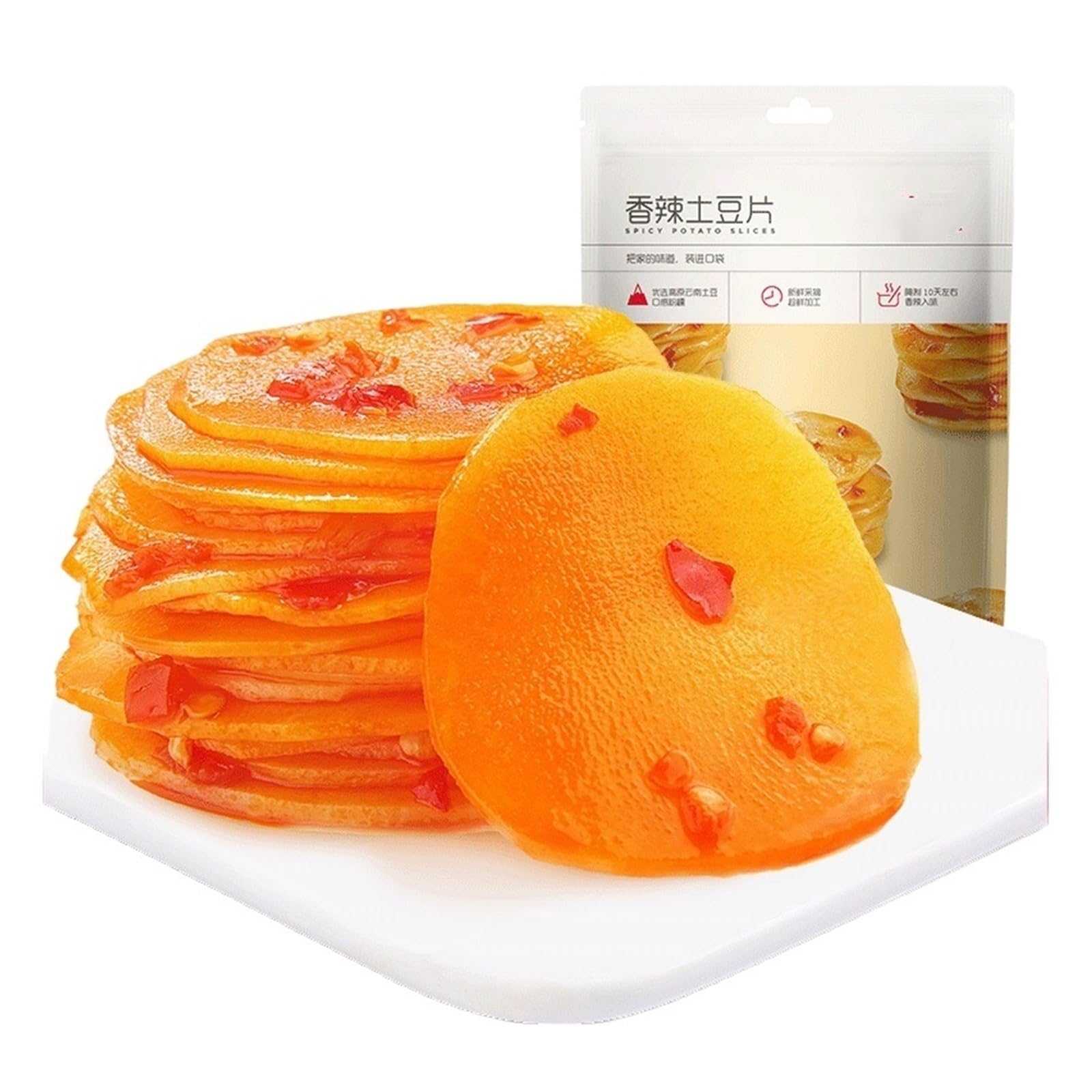 210 g de patatas fritas picantes, un refrigerio con sabor a verduras que es totalmente satisfactorio.(2bag)
