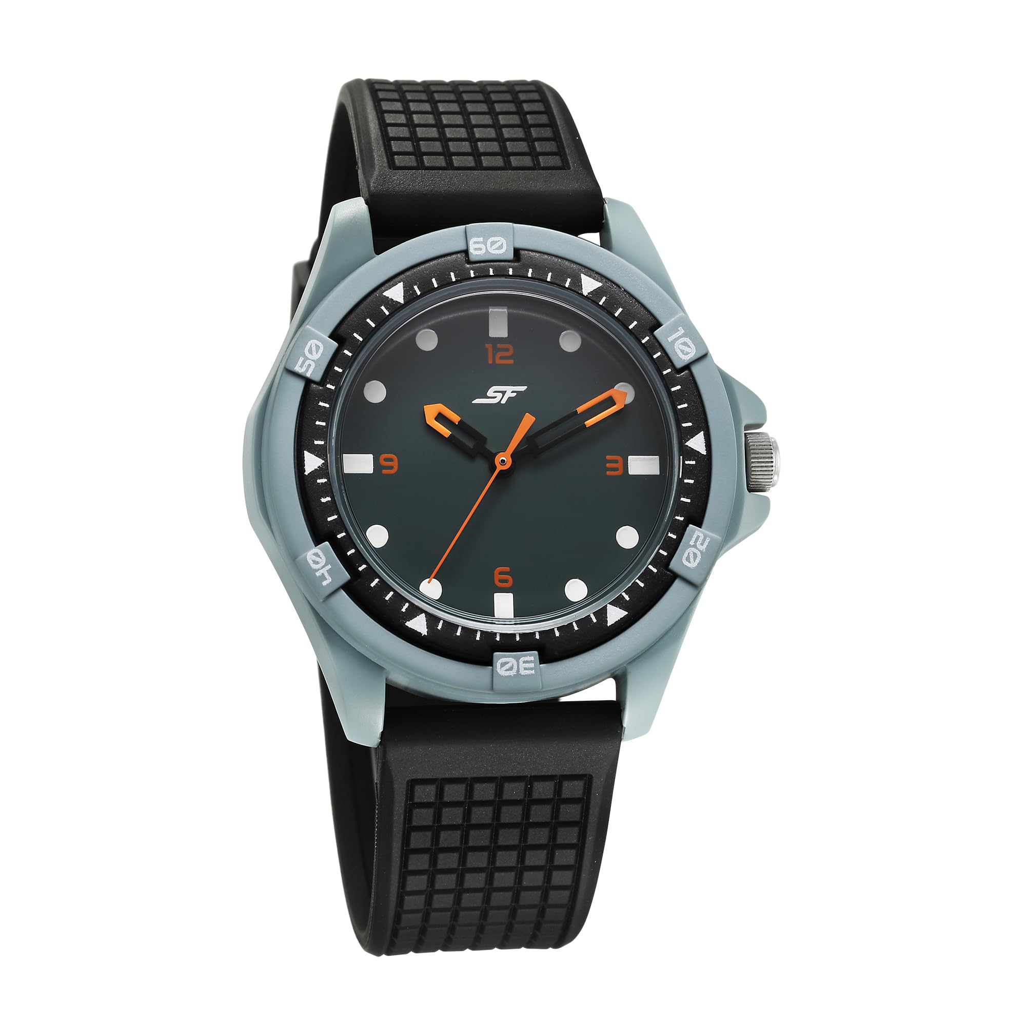 SF Sporty Grey Dial Polyurethane Strap Watch for Men-7930PP24W (B0C8J72DXY) Amazon Price History, Amazon Price Tracker