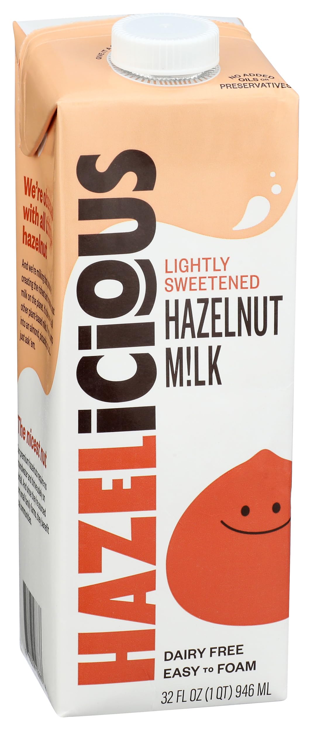 Hazelicious Lightly Sweetened Hazelnut Milk, 32 FZ