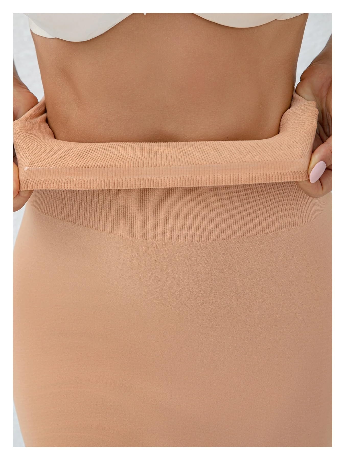 Vestido Moldeador de Cintura Alta, sin Costuras, 2 en 1, con Control Abdomen y Pantalones Cortos incorporados