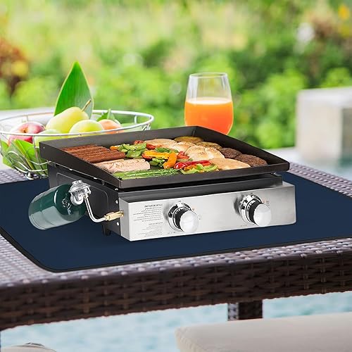 Miniatura 76 de Alfombrillas resistentes al calor de 25 x 19.5 pulgadas para parrilla al aire libre para proteger tu mesa de preparación y mesa de parrilla al aire