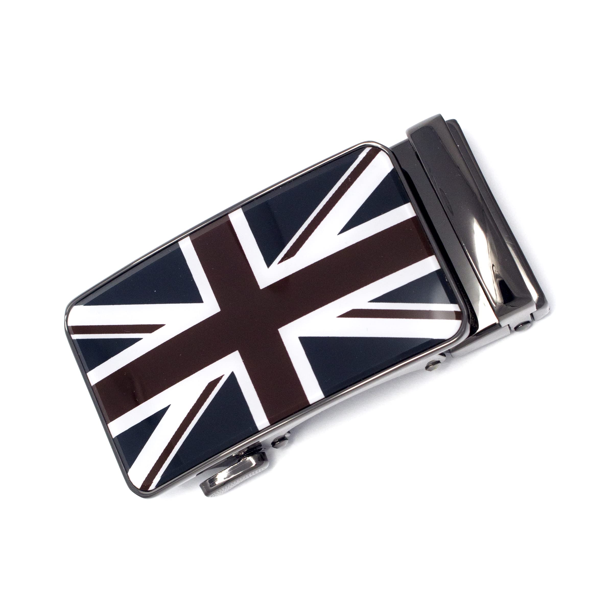 QHA Mens Ratchet Automatic Belt Buckle Only Replacement For 35mm Wide Belts Gift Q98A03