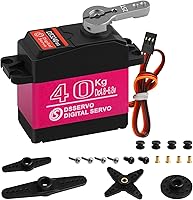 Vista 13 de 66.1 lbs Digital servo alto torque completo metal engranaje impermeable, adecuado para coche de control remoto modelo RC con un ángulo de control