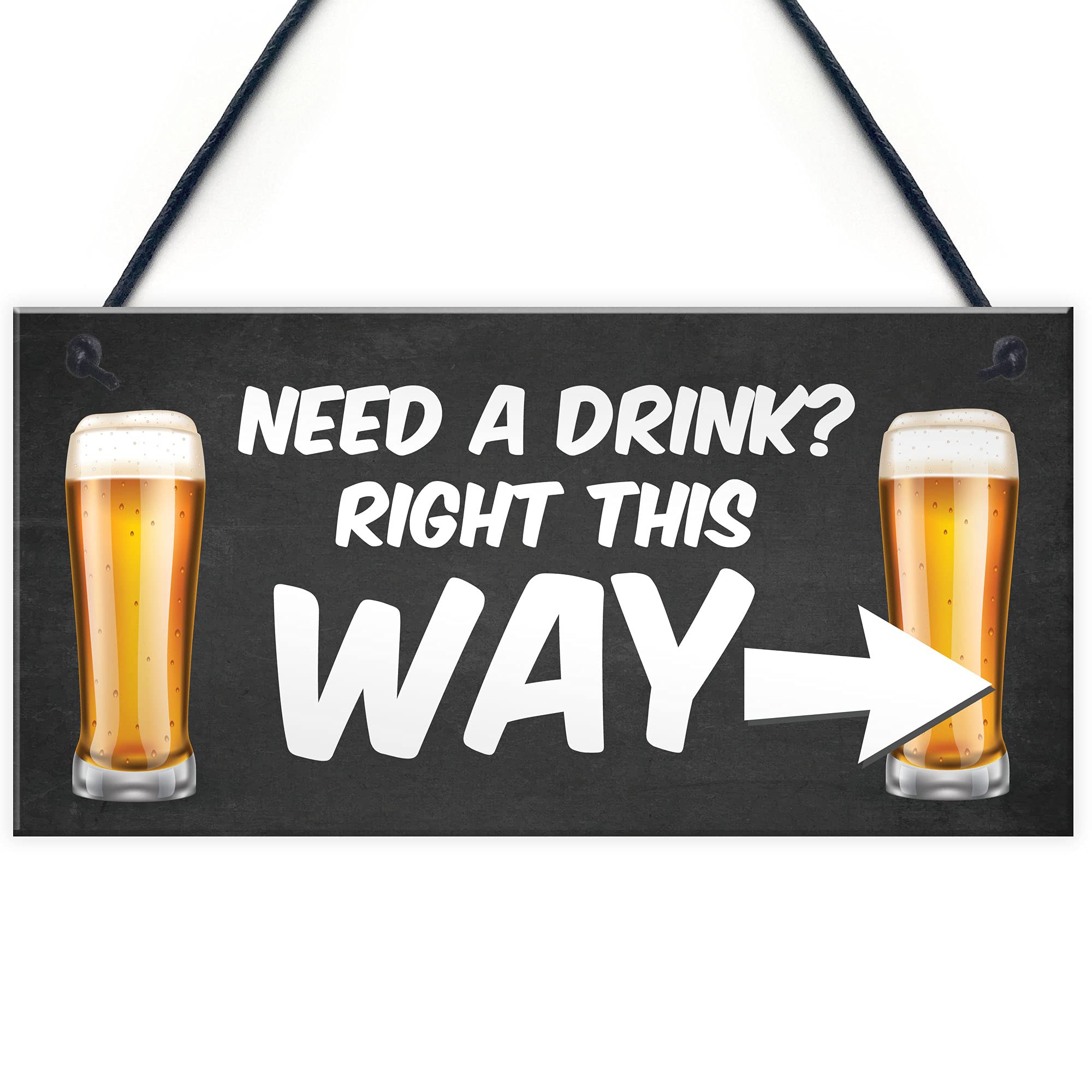 Red Ocean Novelty Bar Decor Signs Hanging Home Bar Man Cave Pub Garden Bar Decor Signs