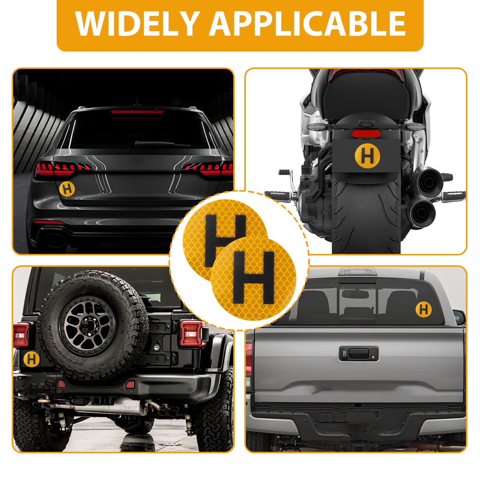 Pack de 8 Pegatina Vehículo Histórico Homologada, Distintivo Vehiculo Historico Reflectante, Exterior Reflectante Coche y Moto, 60 mm de diámetro, Vinilo Adhesivo Vehículo Histórico — view 6