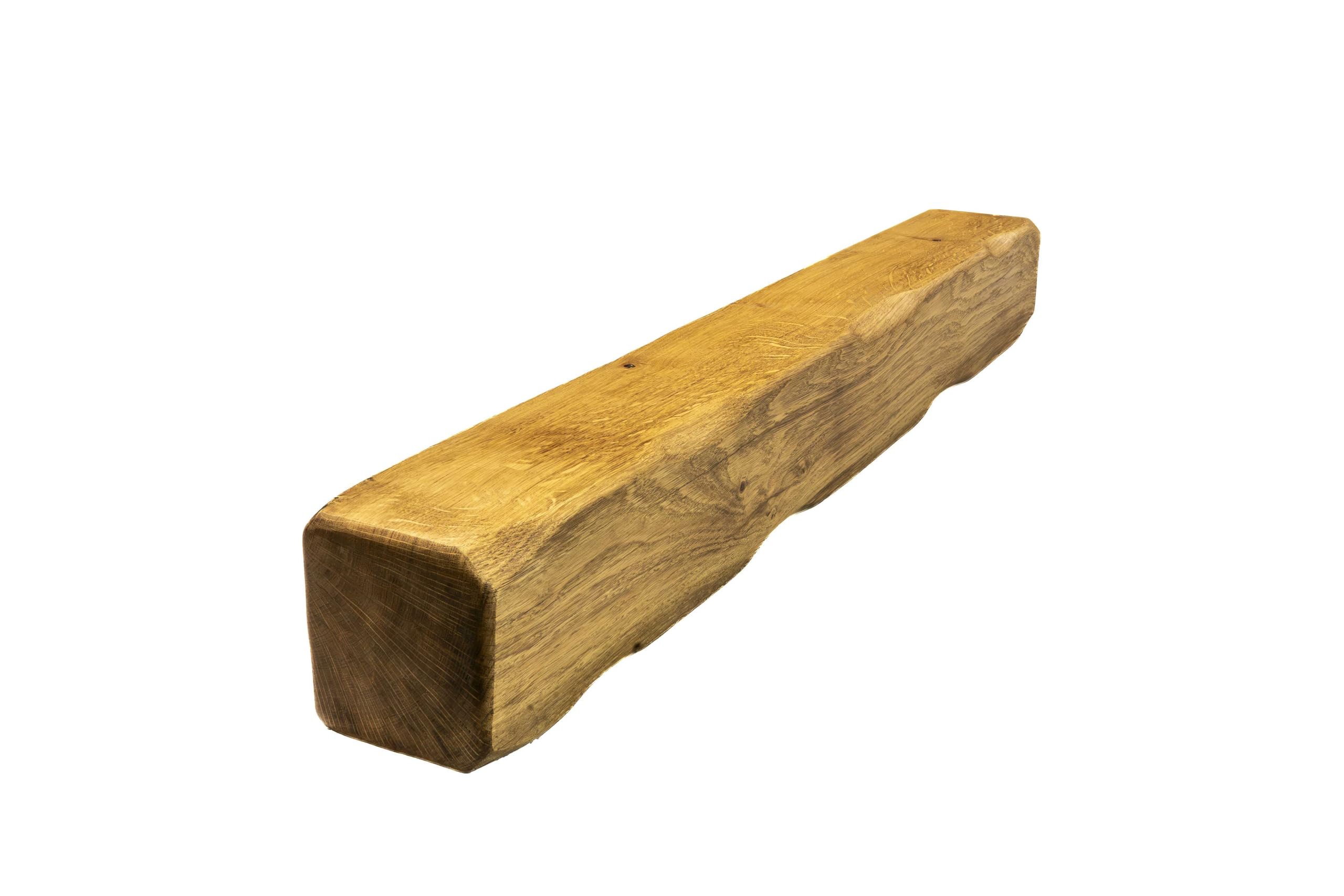 oakleys oak Genuine Solid Oak Beams for Fireplaces- Oak Floating Shelf for Home Decor- Rustic Shelves to Decorative Logs for Fireplace- Heavily Worked- Beam Size(100x15x15) Cm