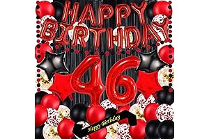 Exquisite Red 46th Birthday Party Decorations for a Joyous Celebration