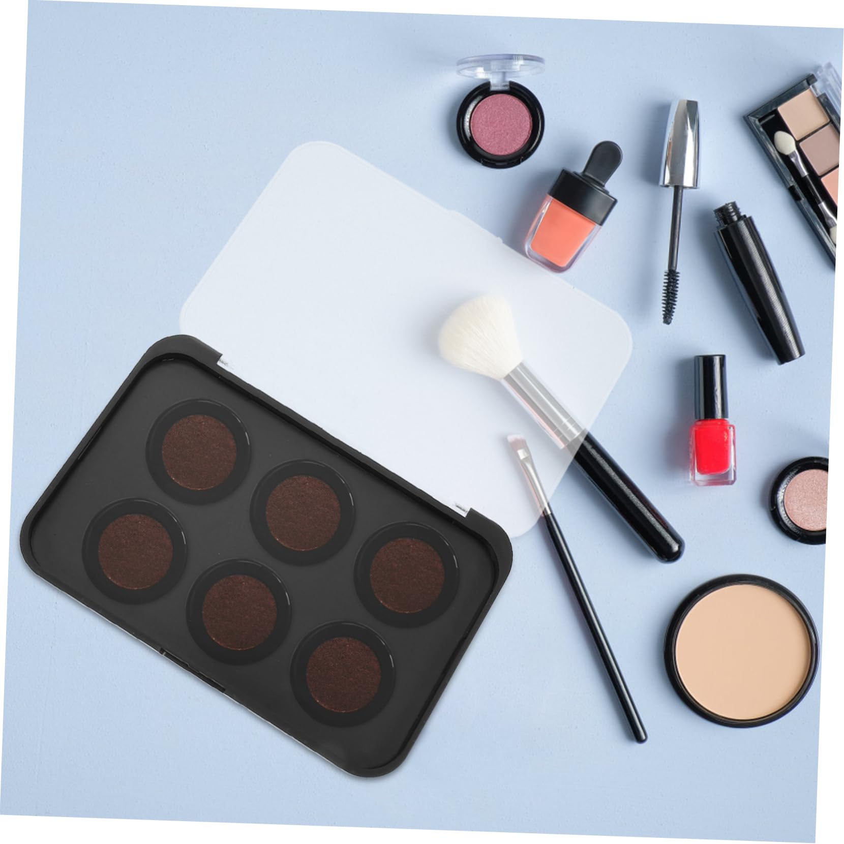 3 Pezzi Scatola Stoccaggio per Diy con Trasparente Organizer Compatto per Ombretto e Blush Ottimizza e Mantiene Ordine Makeup