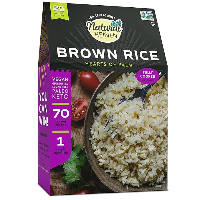 Natural Heaven Rice, Hearts of Palm Rice, Brown Rice