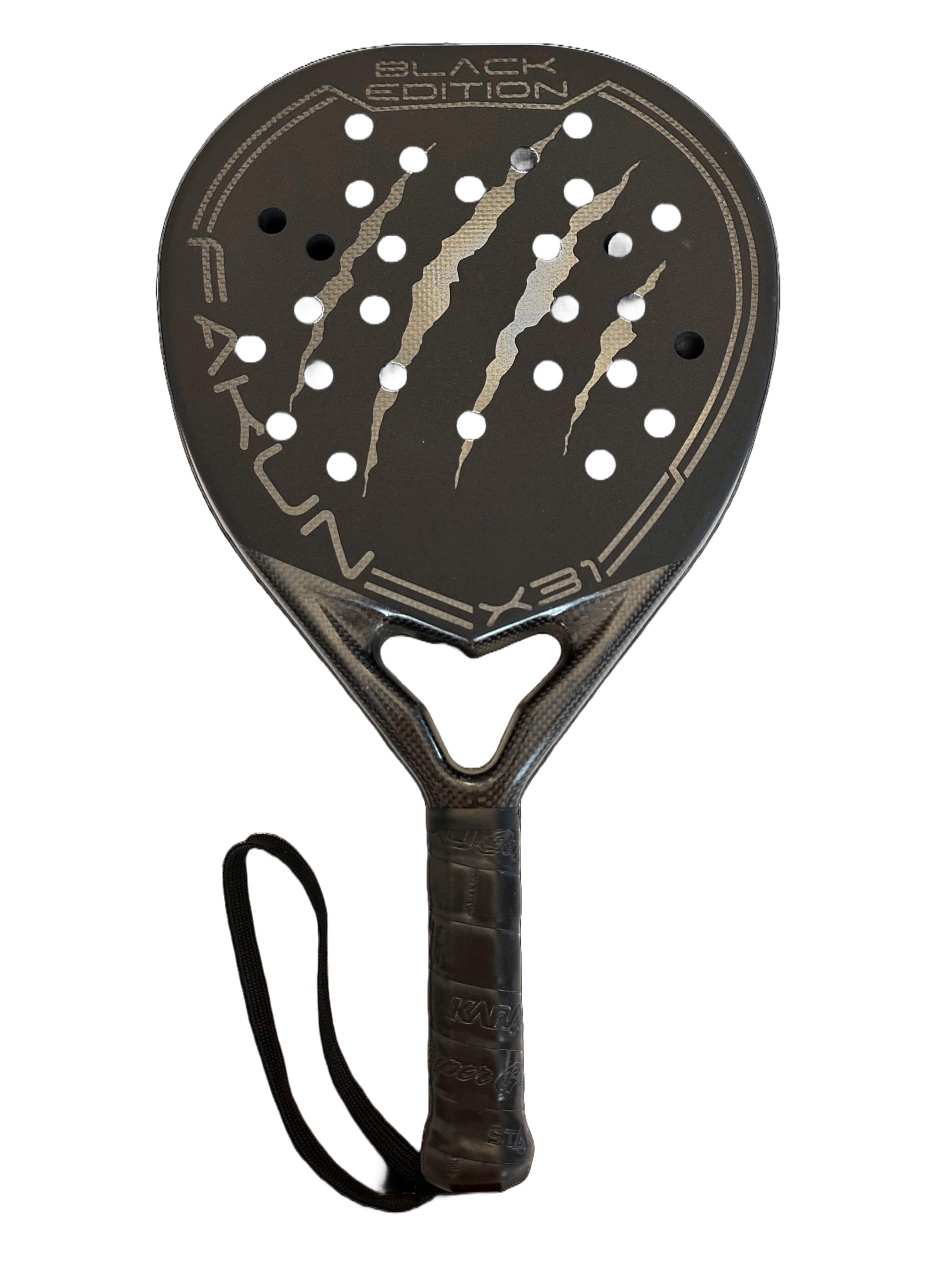 FAKUN Racchetta da padel X31 Black Edition Rugosa