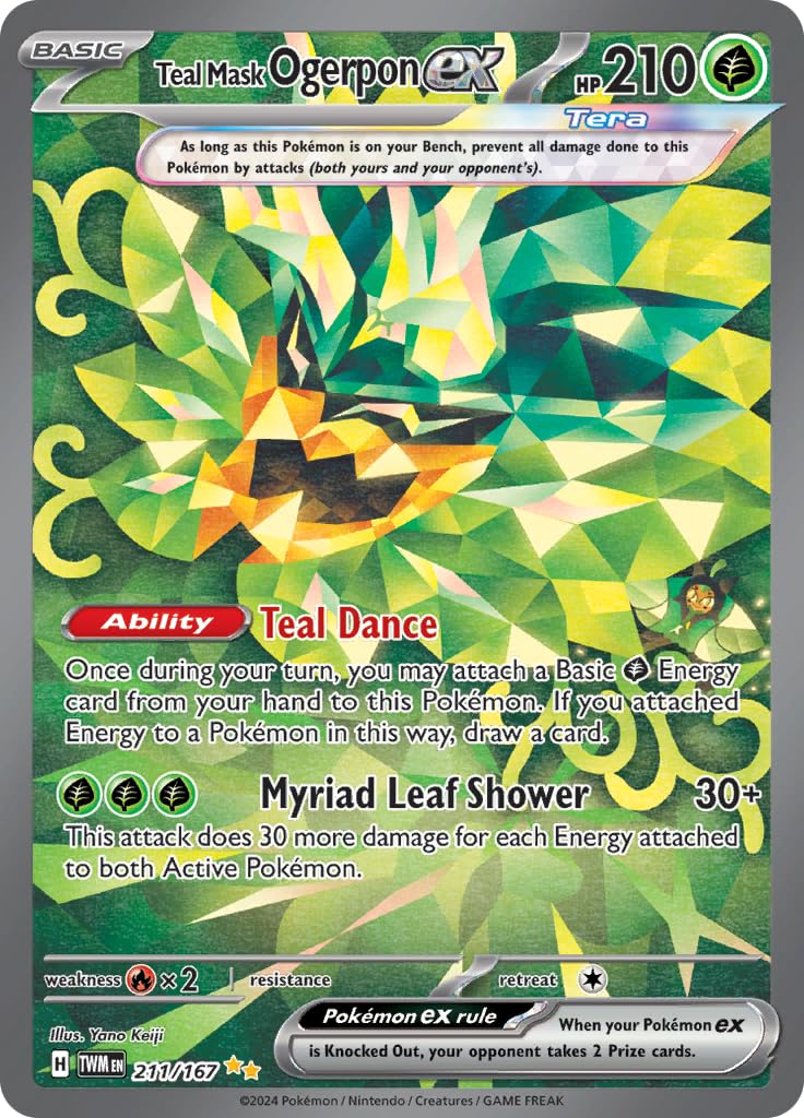 Pokemon – Teal Mask Ogerpon ex 211/167 – Twilight Masquerade