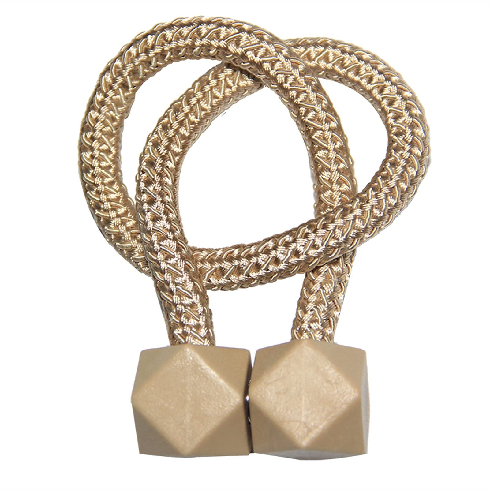 Embrasses de rideaux magnétiques, 5 pièces, boucle boule Cube, support rideau, sangle corde for, accessoires retenue(Dark Beige)