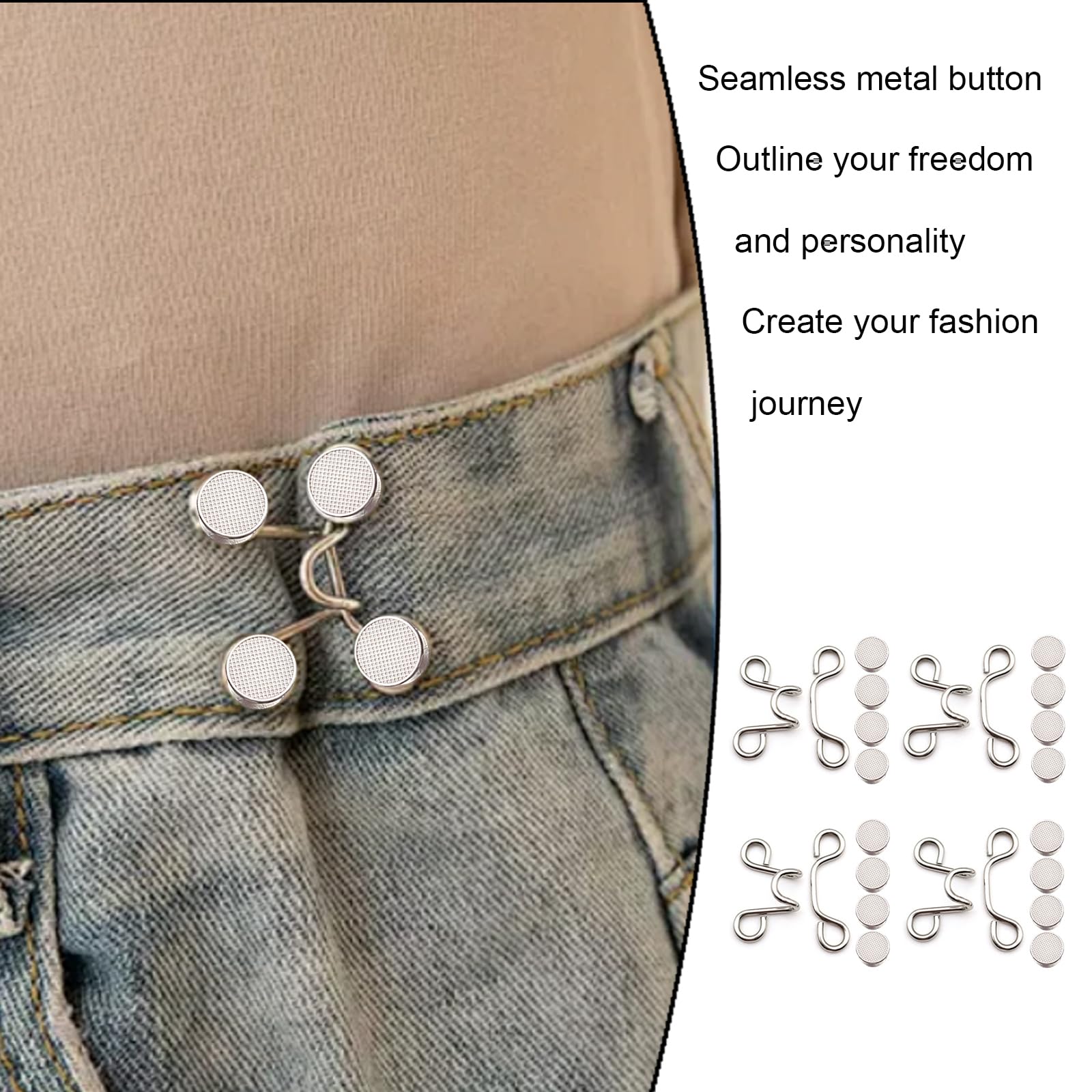 40x Hosenbund-Clips - Macht Hosen Enger Ohne Nähen