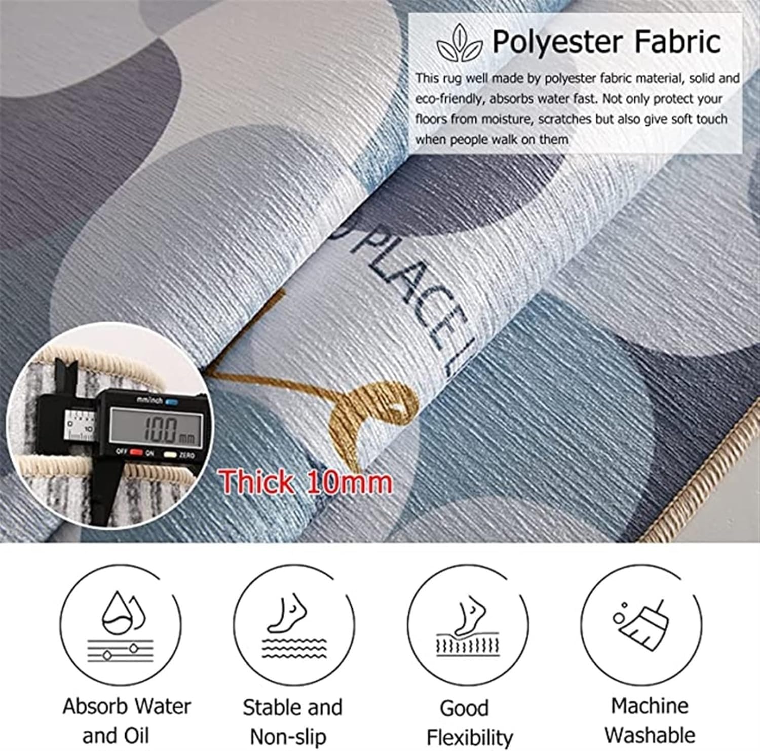 Tappeto Intrecciato a Mano, Tappeto per Pianoforte Verticale, Tappetino fonoassorbente, Coperte fonoassorbenti, Tappetino fonoassorbente, Tappetino Antiscivolo, Cuscinetti acustici