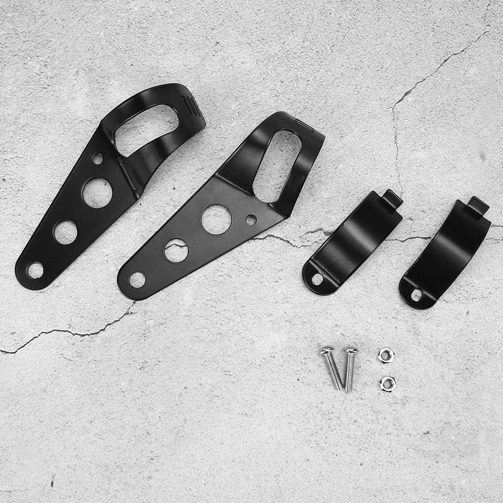 Srliya Headlight Mount, Universal Motorcycle Brackets for 35-43mm Fork Tubes with Aluminum Construction and 3 Mounting Holes