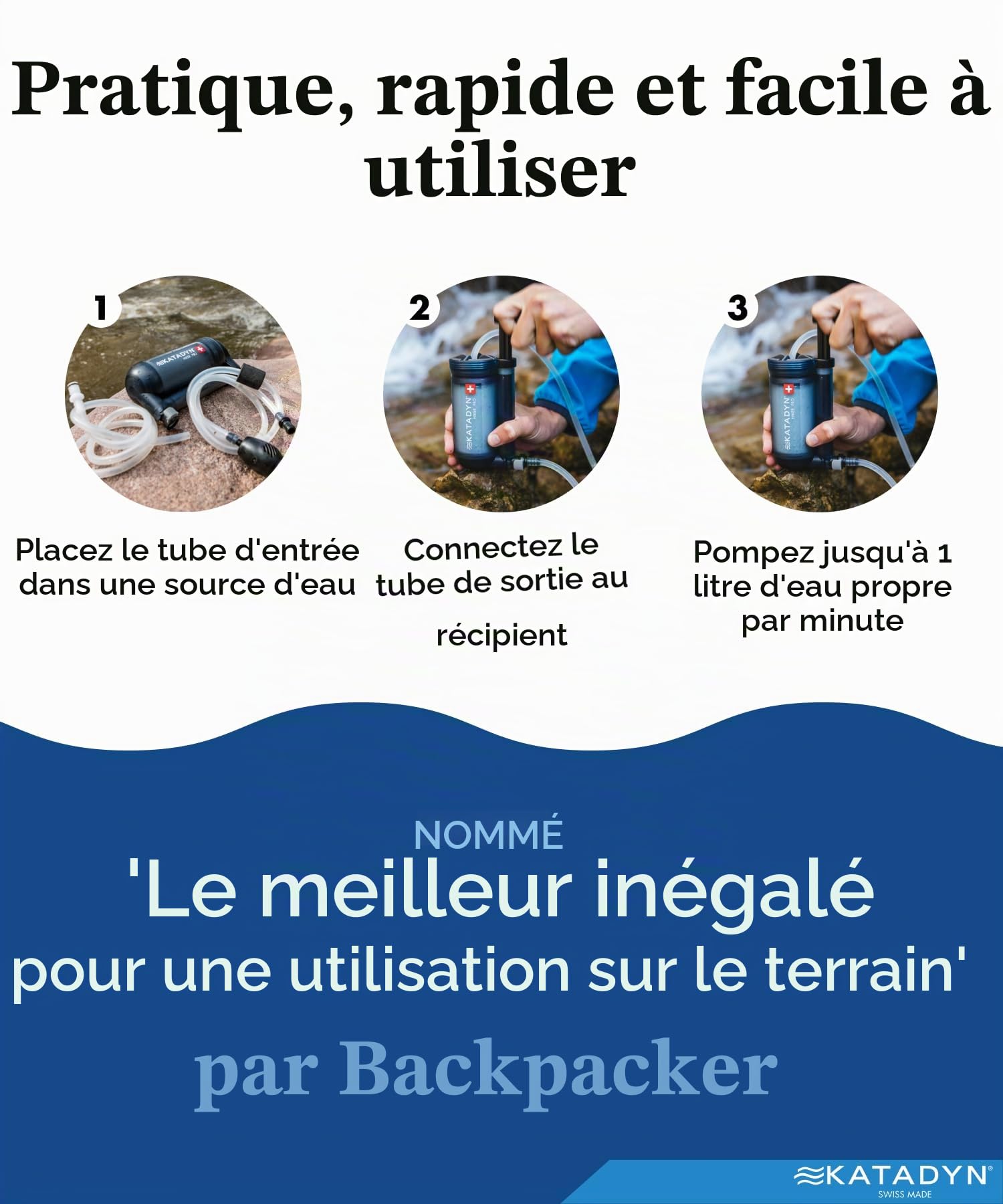 Katadyn Hiker Pro Microfiltre d'eau Transparent