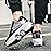 Double-Row Deform Wheel Automatic Walking Shoes Invisible Deformation Roller Skate 2 in 1 Removable Pulley Skates Skating Parkour (Black Powder, US 6.5)
