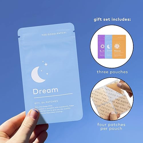 Miniatura 3 de LA MEND The Good Patch Get Balance - Paquete mixto de vitamina B12 para despertar, recuperación y sueño - Adhesivo de liberación sostenida