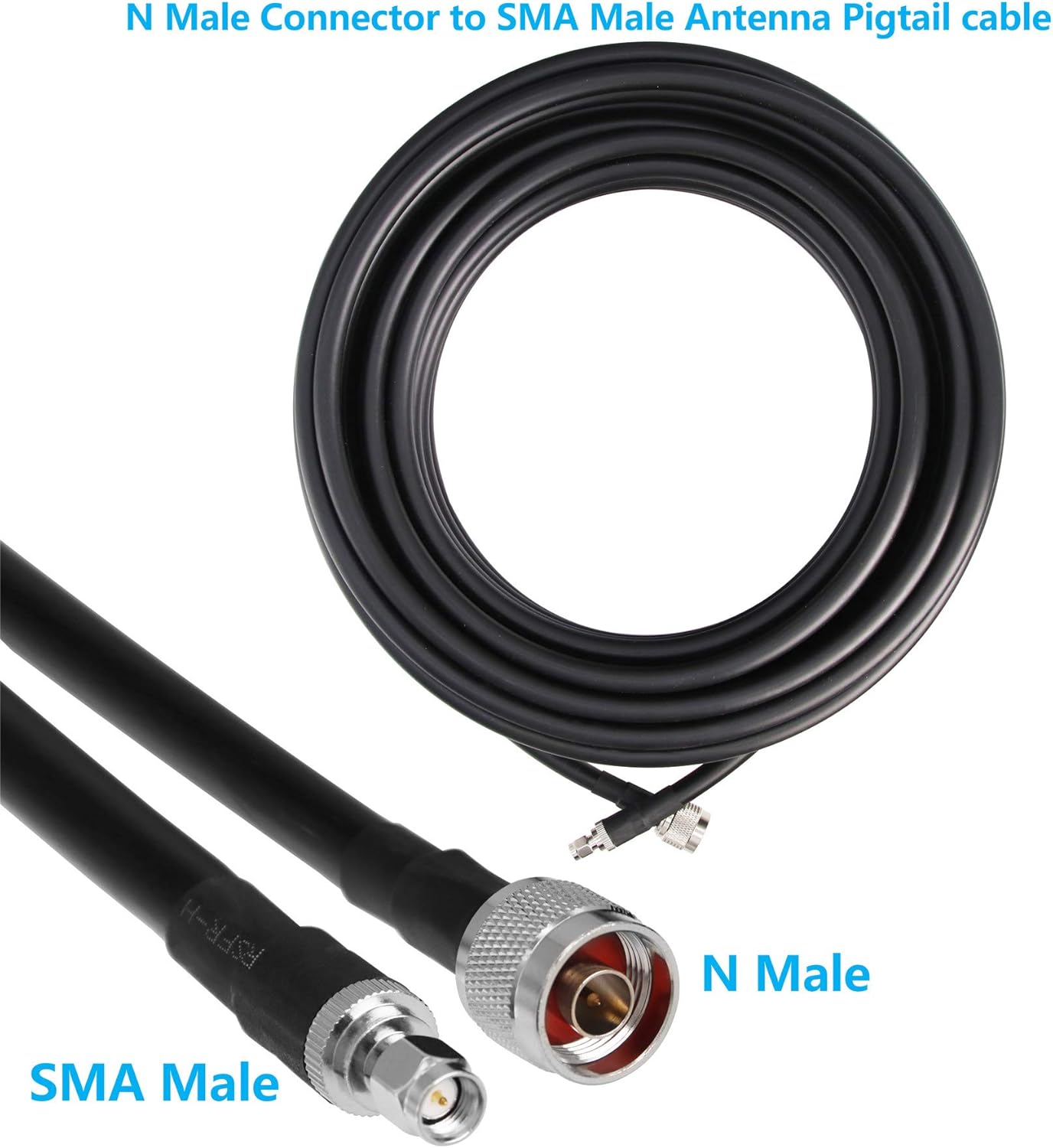 Gеt Pорulаr оƒƒеr 36 ft Low-Loss Coaxial Extension Cable (50 Ohm) SMA Male to N Male Connector, GEMEK Pure Copper Coax Cables for 3G/4G/5G/LTE/ADS-B/Ham/GPS/WiFi/RF Radio to Antenna or Surge Arrester Use (Not for TV)