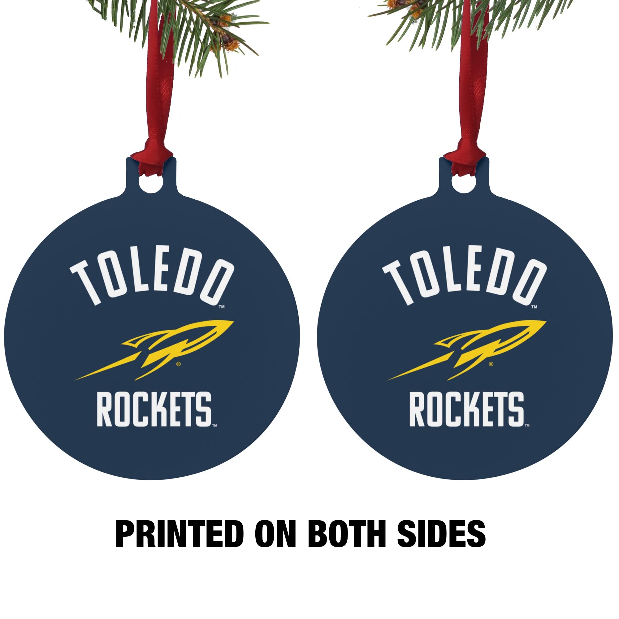 GRAPHICS & MORE University of Toledo Official Logo Aluminum Holiday Christmas Tree Ornament - 3.0