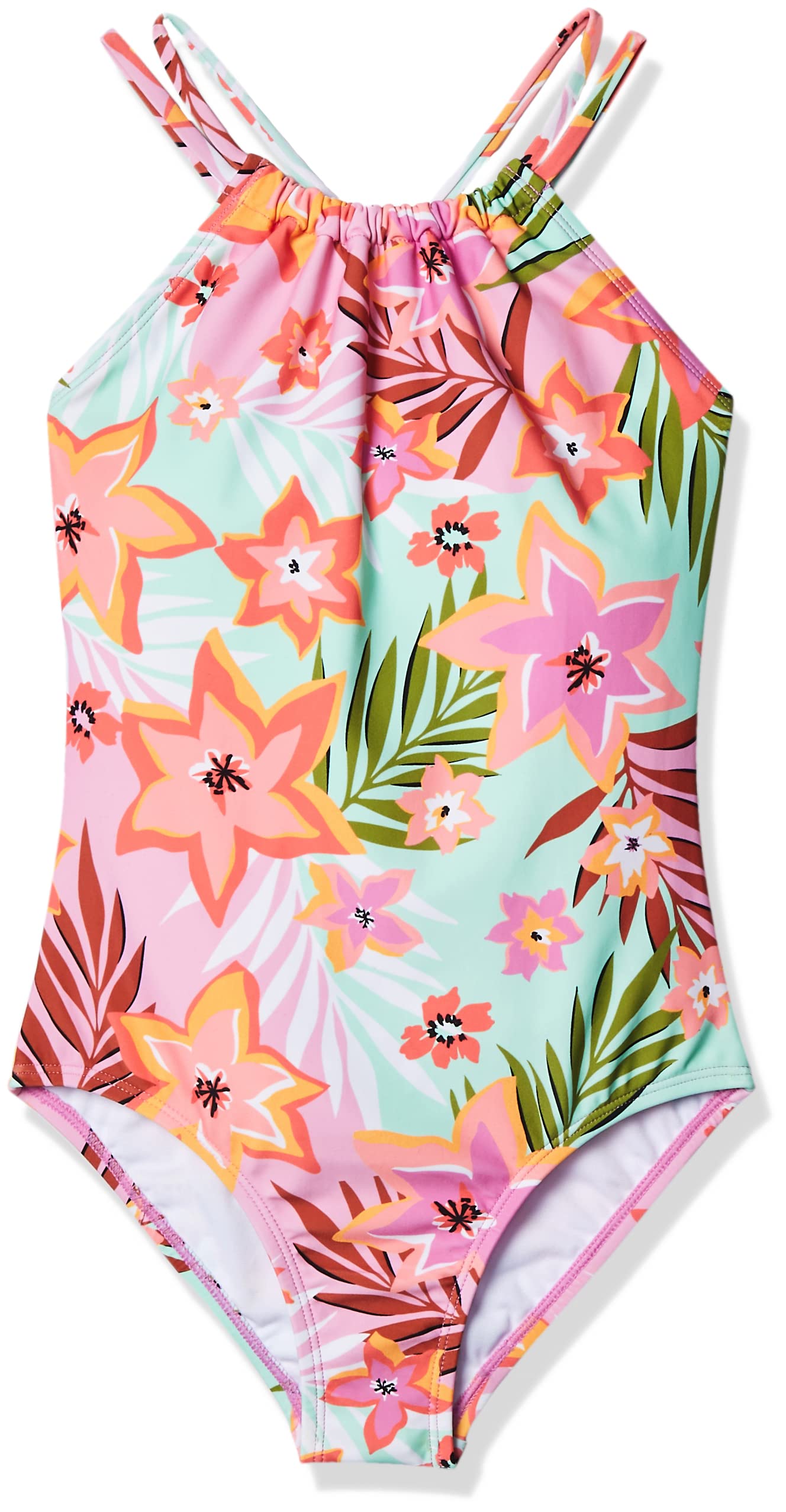 Kanu Surf Girls Jasmine Beach Sport Halter One Piece Swimsuit
