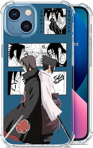 Miniatura 2 de XXYUIKEZI Funda de TPU transparente a prueba de golpes para iPhone 15 Anime para niños y niñas (funda de anime genial para iPhone 15)
