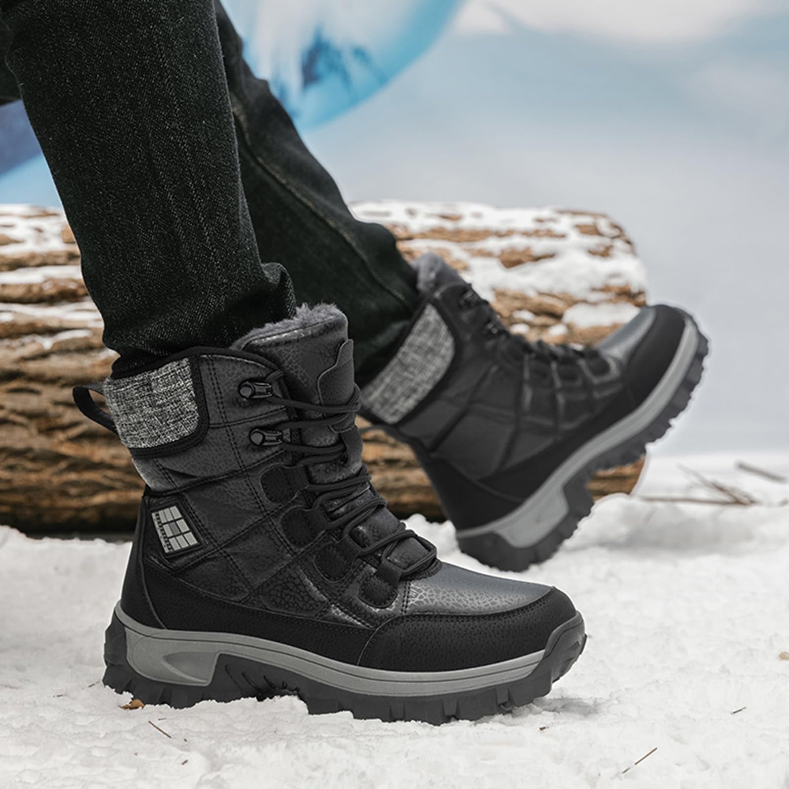 Onewus Męskie i damskie buty outdoorowe, izolowane buty zimowe, wysokowydajne buty trekkingowe